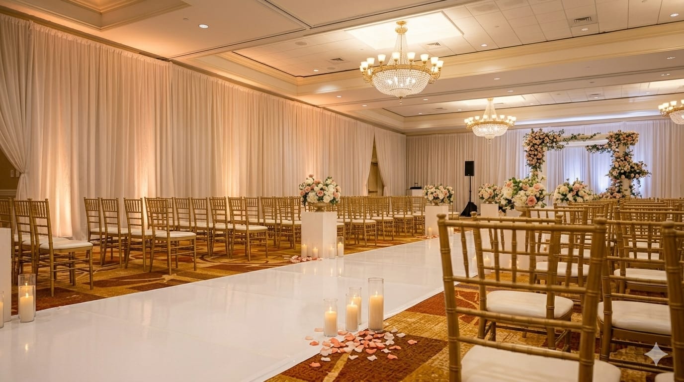Best wedding event management companies in Bangalore royal palace decoration