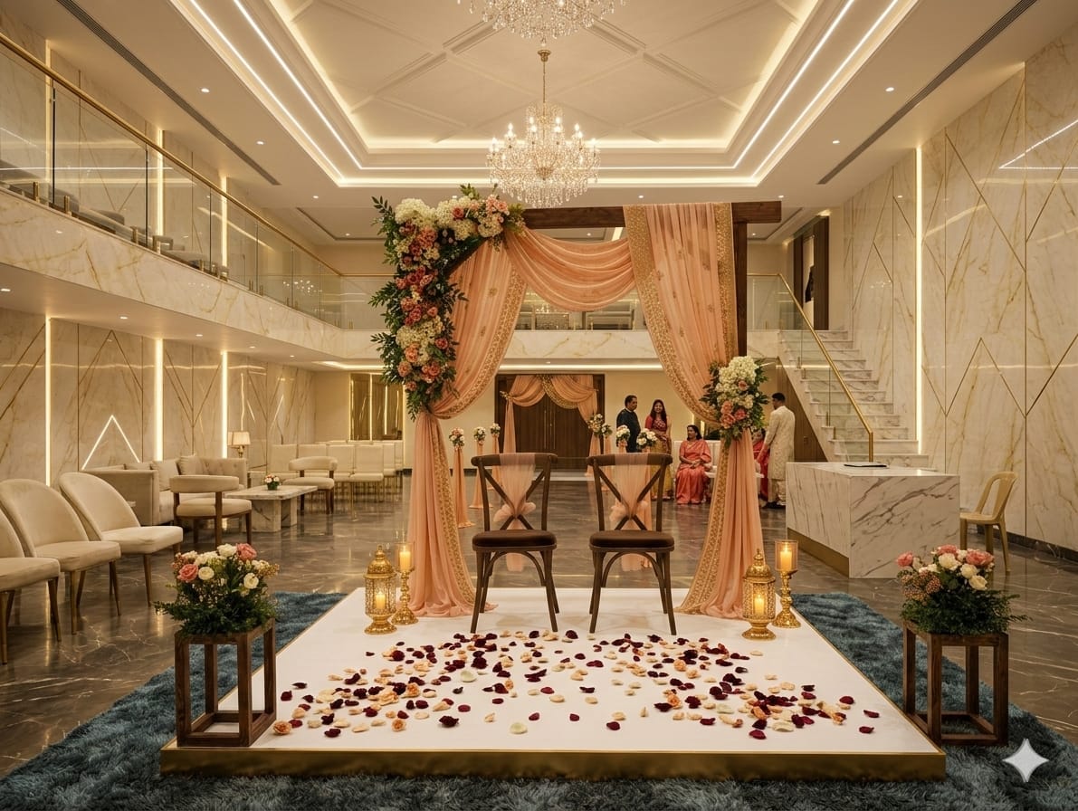 Resort wedding planners in Bangalore styling outdoor garden reception